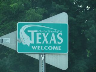 sign for Texas Township