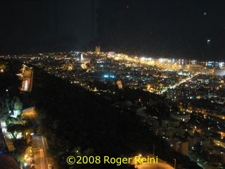 Haifa at night from my hotel room