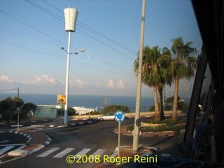 Roundabout in western Haifa