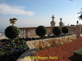 A view from the terraces