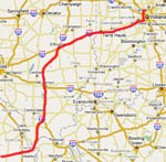 Indianapolis to Sikeston