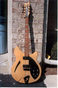 Front view of Rick 360/12 guitar