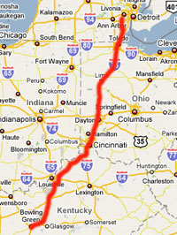 Bowling Green to Westland Bowling Green to Westland